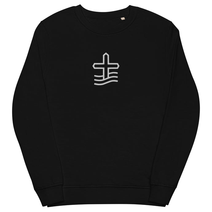 Embroidered Cross Sweatshirt